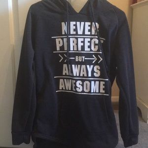 Gray pullover hoodie